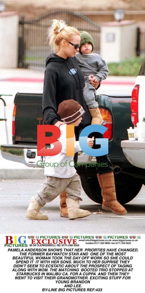 Pamela Anderson and Sons Outing