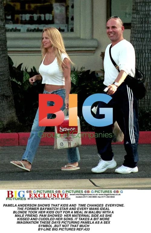 Pamela Anderson Spotted with Kids in Malibu