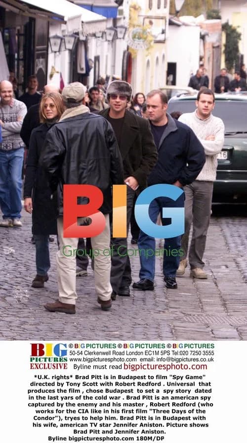 Brad Pitt and Jennifer Aniston in Budapest