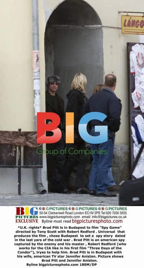 Brad Pitt and Jennifer Aniston in Budapest