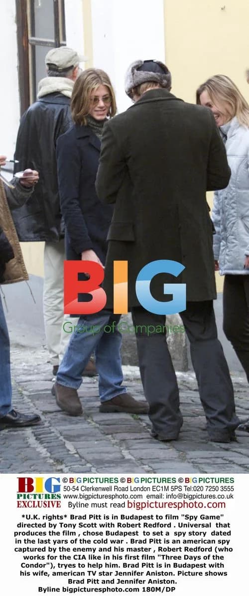 Brad Pitt and Jennifer Aniston in Budapest