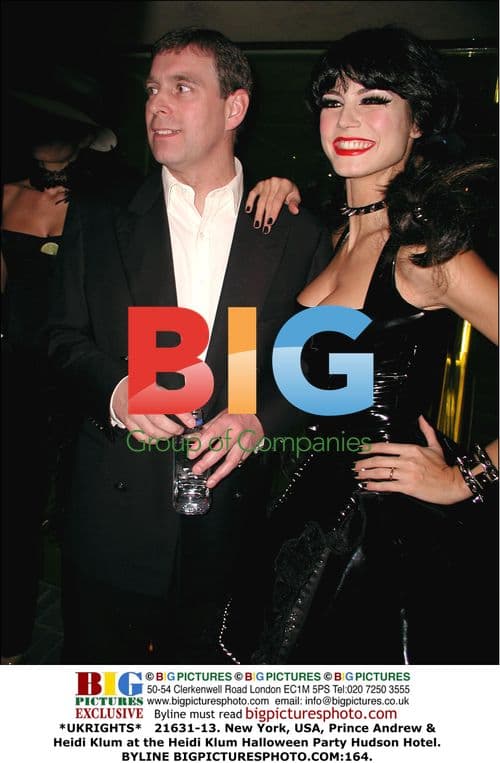 Prince Andrew & Heidi Klum at Heidi Klum Halloween Party