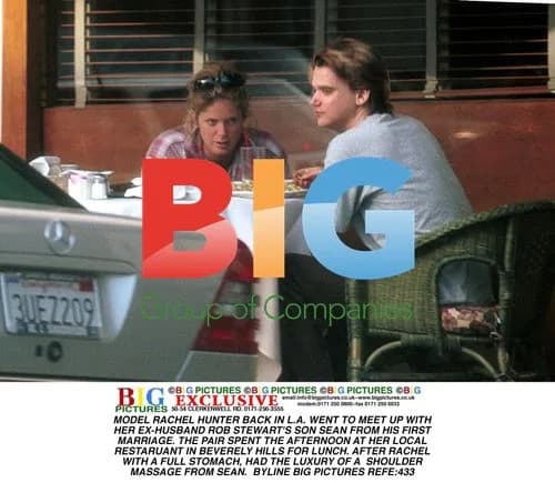 Rachel Hunter Meets Ex's Son in LA