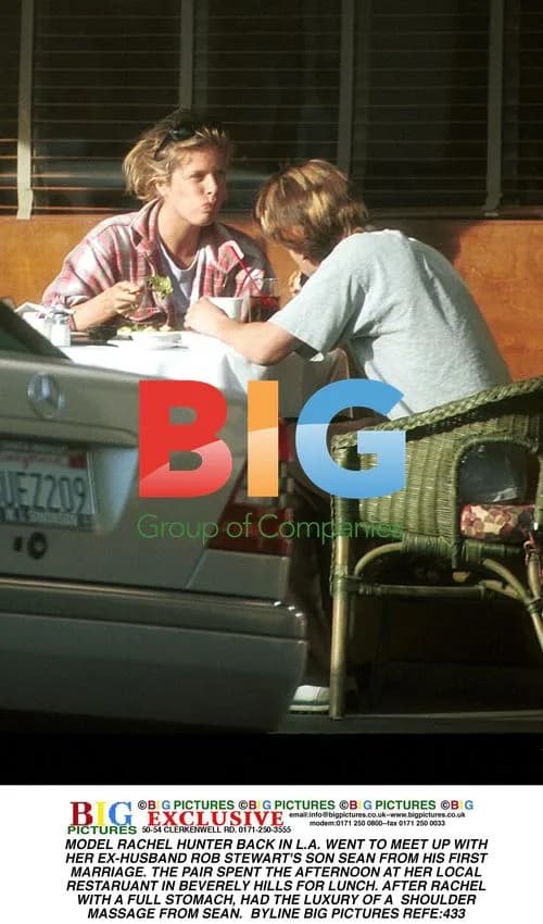 Rachel Hunter and Sean Stewart Lunch in LA