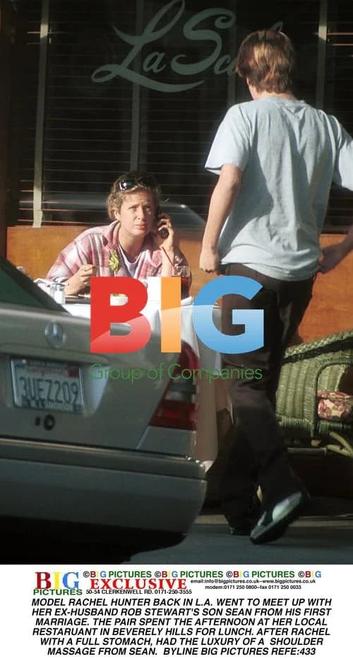Model Rachel Hunter Meets Up with Ex's Son