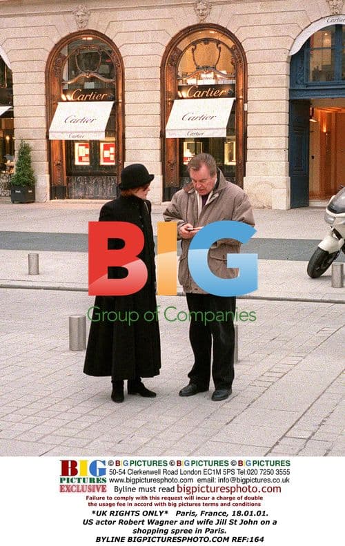 Robert Wagner and Jill St John Shopping in Paris