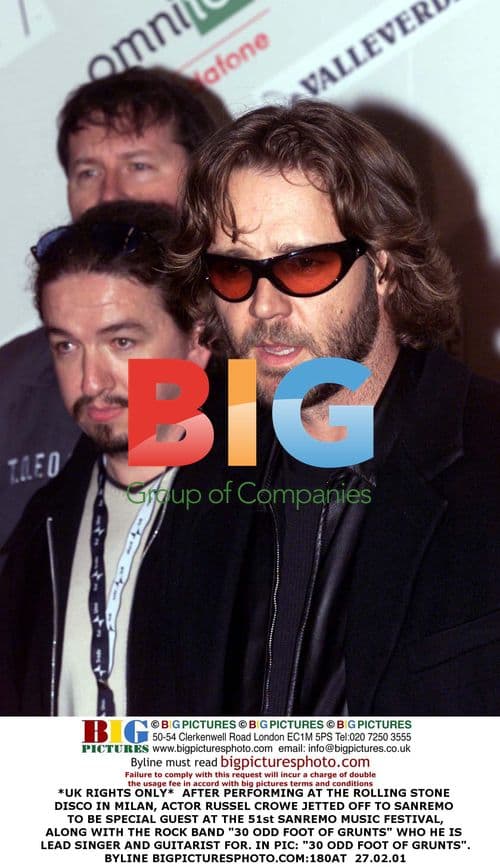 Russel Crowe and 30 Odd Foot of Grunts at Sanremo