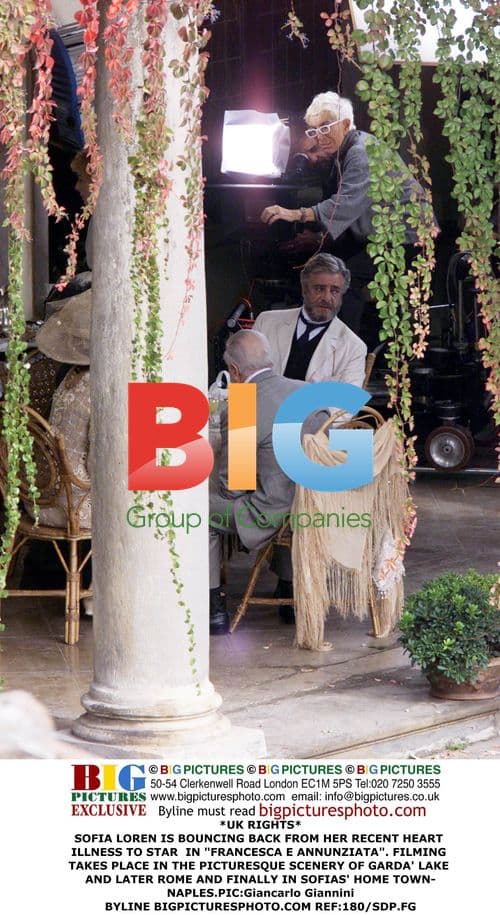 Sofia Loren on Film Set of "Francesca e Annunziata"