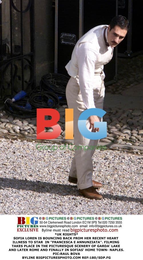 SOFIA LOREN FILMING "FRANCESCA E ANNUNZIATA"