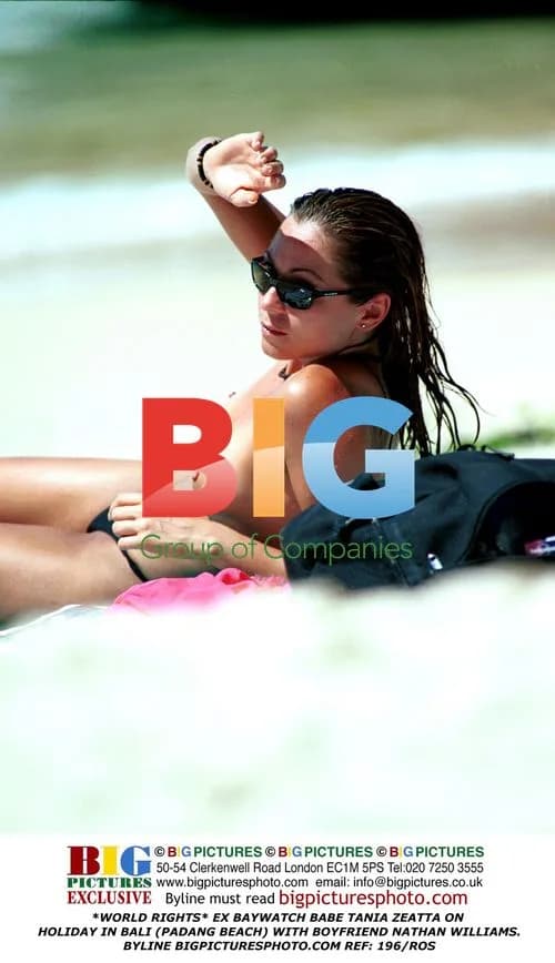 Tania Zeatta Topless on Bali Beach with Boyfriend