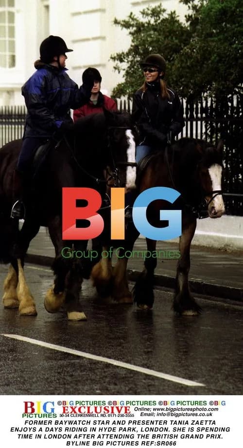 Tania Zaetta Enjoys Horse Riding in Hyde Park, London