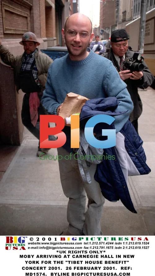 Moby Arriving at Tibet House Benefit