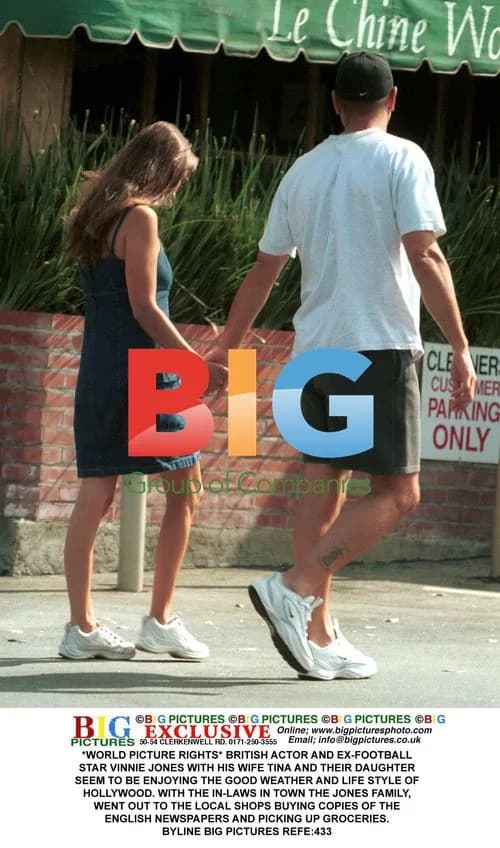 Vinnie Jones and Family Out Shopping