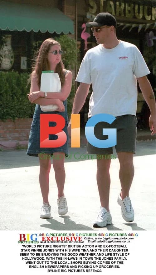 Vinnie Jones and Family Out Shopping in Hollywood