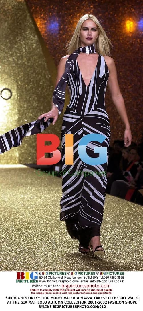 Valeria Mazza walks Gia Mattiolo fashion show