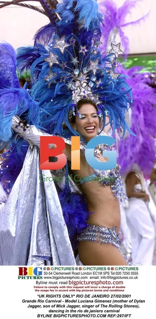 Luciana Gimenez Dances at Rio Carnival