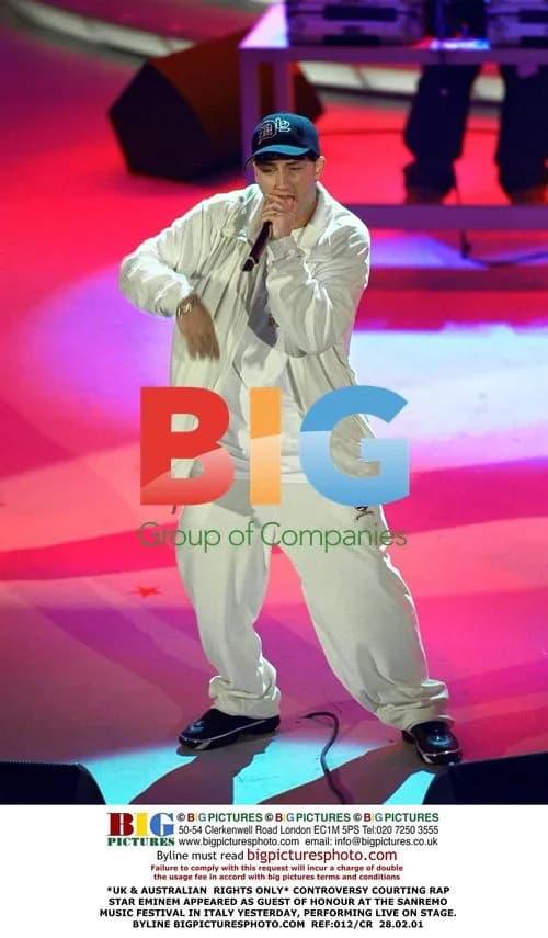 Eminem guests at Sanremo Music Fest