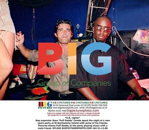 Puff Daddy at New Year's Party in St. Barts