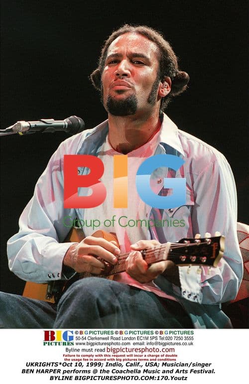 BEN HARPER Performs at Coachella Festival