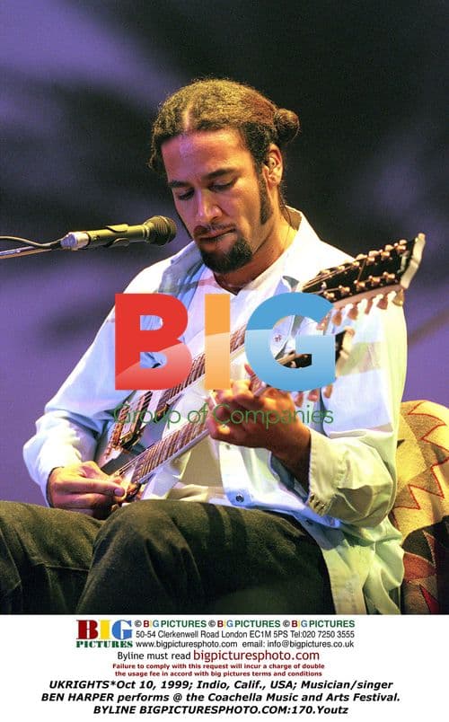 Ben Harper Performs at Coachella Festival