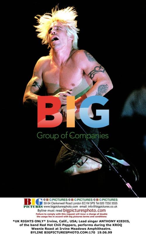 Anthony Kiedis of Red Hot Chili Peppers performs at KROQ Weenie Roast