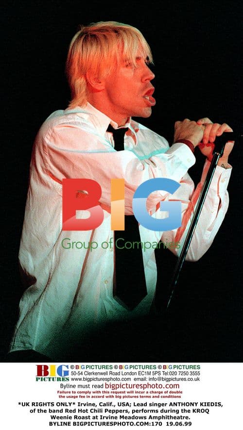 Anthony Kiedis of Red Hot Chili Peppers performs at KROQ Weenie Roast