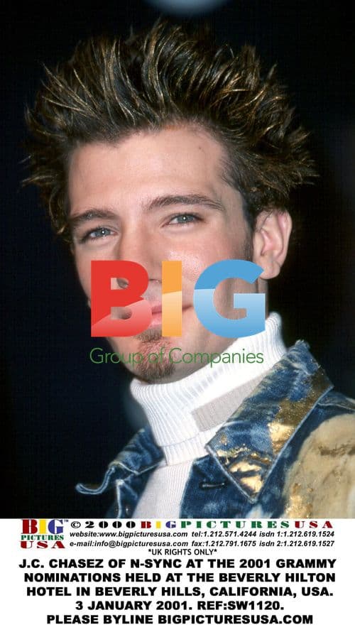 J.C. Chasez of N-SYNC at 2001 Grammy Nominations
