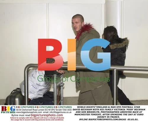 David Beckham with Family at Airport
