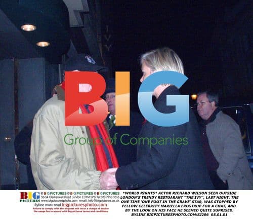 Richard Wilson and Mariella Frostrup at The Ivy