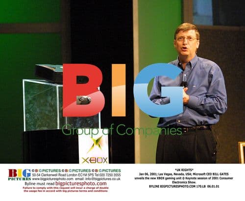 Bill Gates unveils Xbox at CES 2001