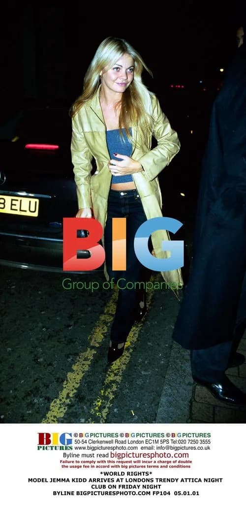 Model Jemma Kidd at Attica Night Club