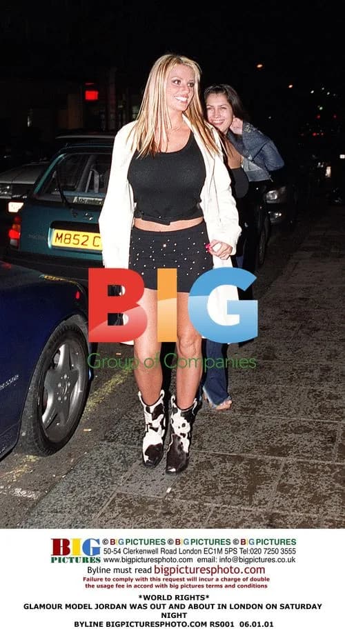 Jordan Out in London Saturday Night