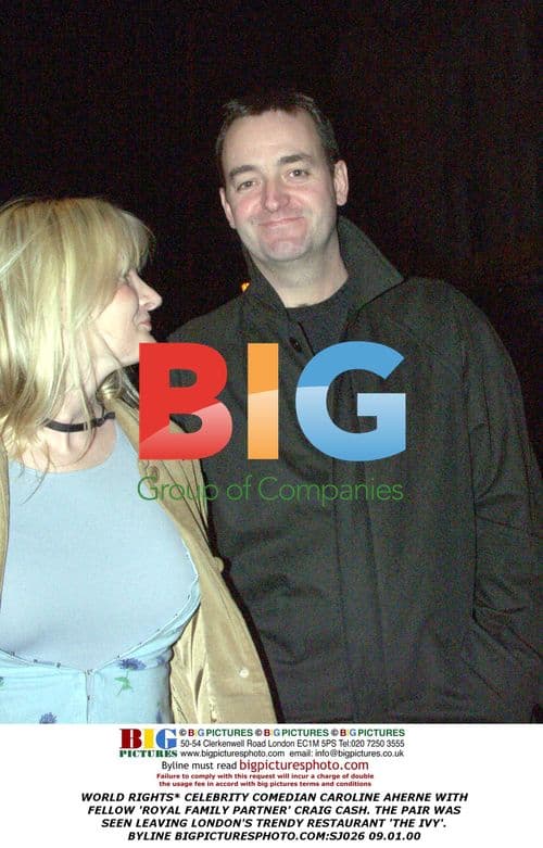 Caroline Aherne and Craig Cash leaving The Ivy