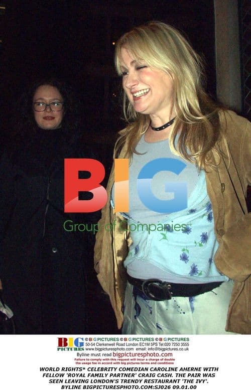 Comedian Caroline Aherne with Craig Cash