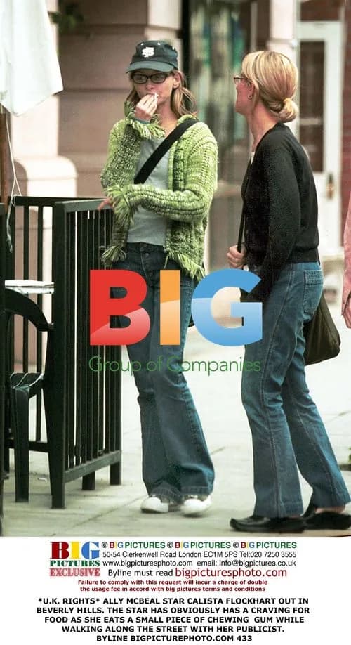 Calista Flockhart Eating Gum in Beverly Hills
