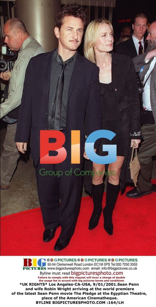 Sean Penn and Robin Wright at The Pledge premiere