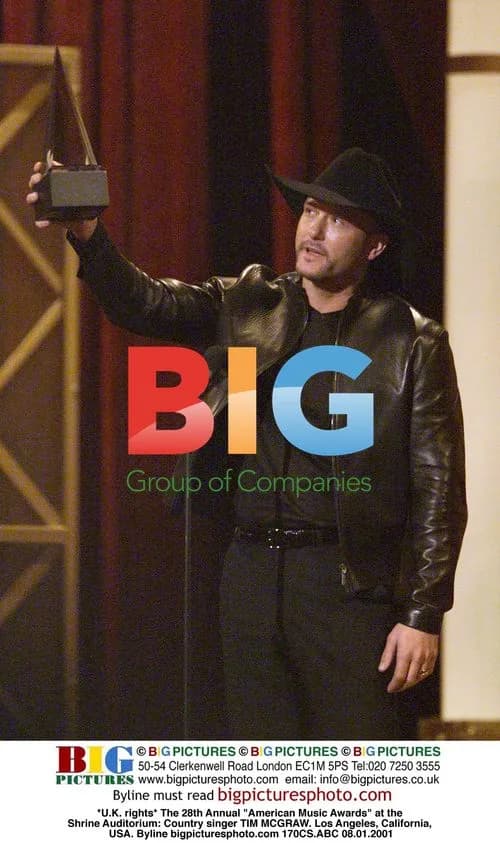 TIM MCGRAW at American Music Awards