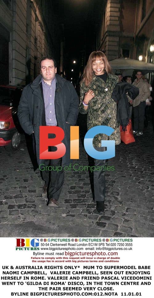 Valerie Campbell out in Rome