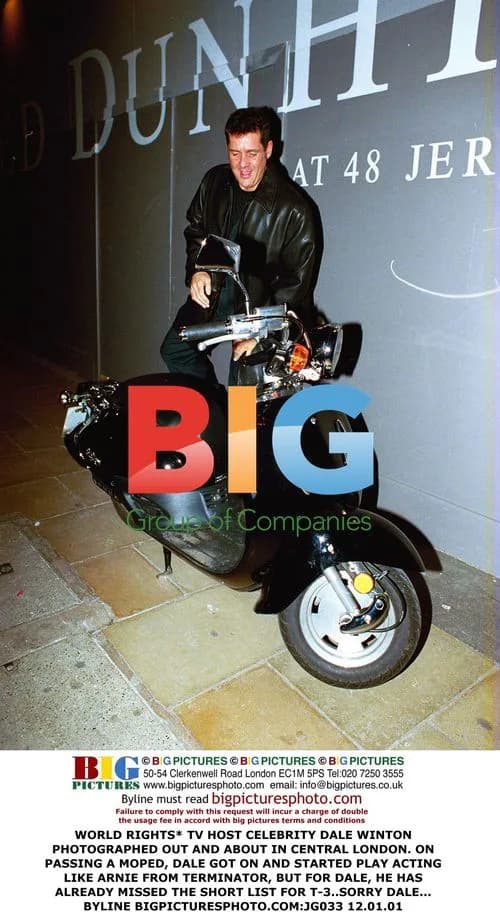 Dale Winton plays Terminator on moped