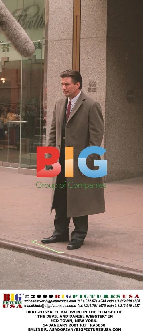 Alec Baldwin on the set of "The Devil and Daniel Webster"