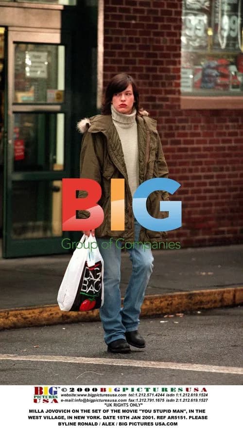 Milla Jovovich on movie set