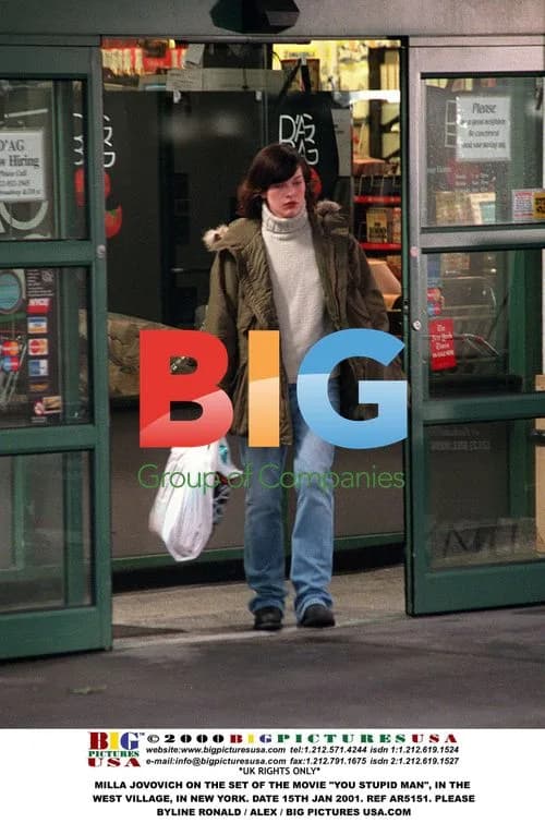 Milla Jovovich on set of "You Stupid Man"