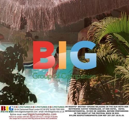 Britney Spears Relaxes with Justin Timberlake in Rio