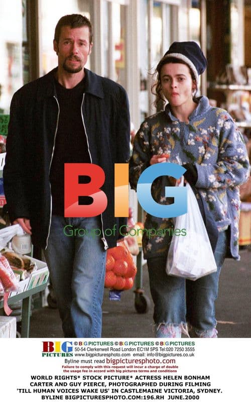 Helen Bonham Carter and Guy Peirce filming 'Till Human Voices Wake Us'