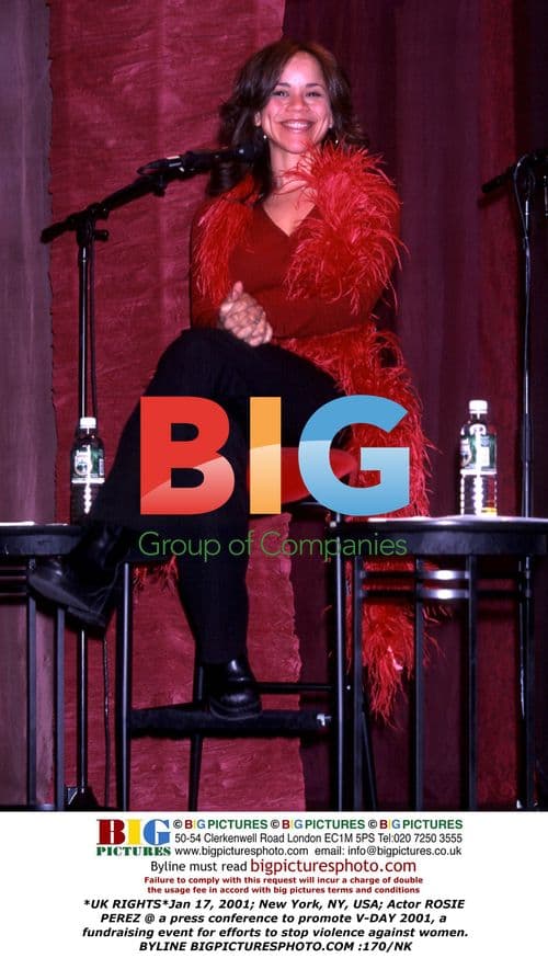 Rosie Perez at V-Day 2001 Press Conference