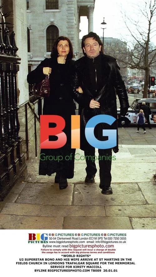 Bono and Wife at Kirsty MacColl Memorial