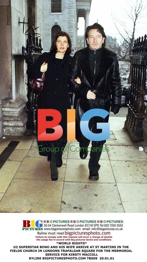 Bono and Wife Attend Kirsty MacColl Memorial