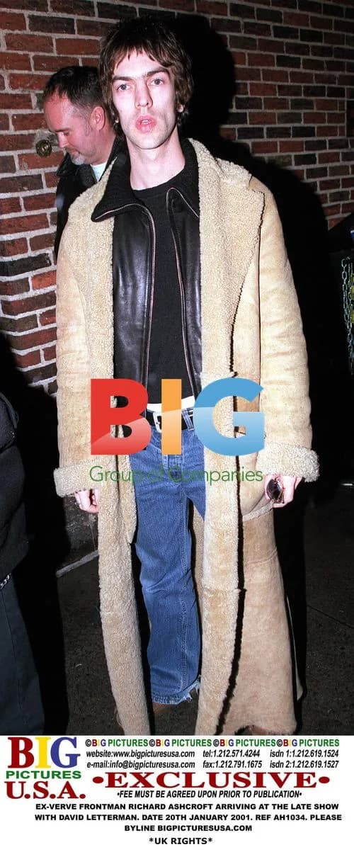 Richard Ashcroft arrives at The Late Show