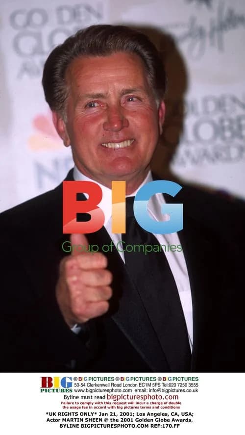 Martin Sheen at 2001 Golden Globes