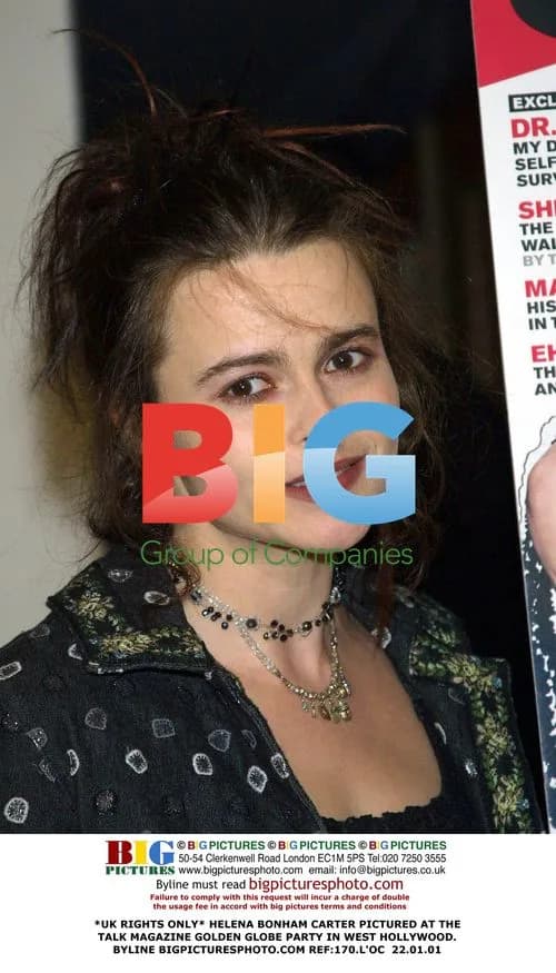 Helena Bonham Carter at Talk Magazine's Golden Globe Party
